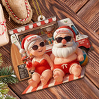 Celebrate Warm Tropical Christmas With Santa And Mrs. Claus