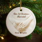 Our 1st Christmas Engaged, Hands With Ring