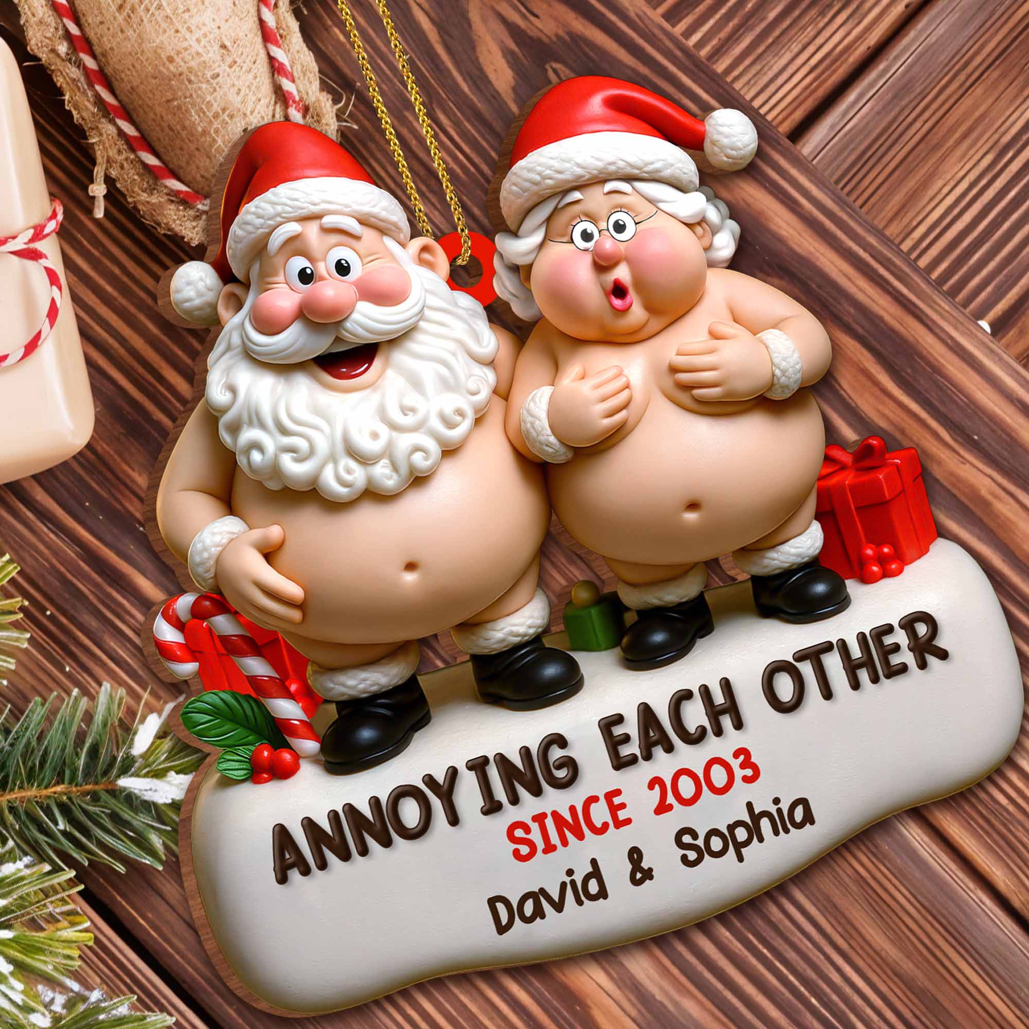 Annoying Each Other Since Santa Claus and Mrs. Claus