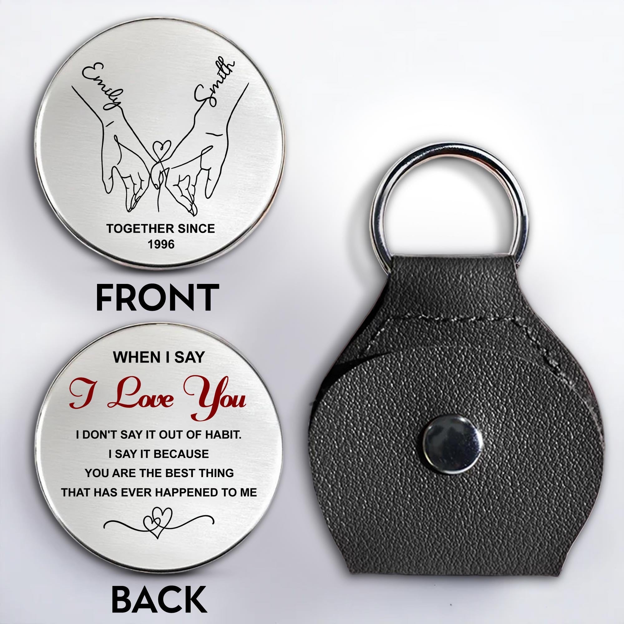 When I Say I Love You, Heart and Linked Hands Design