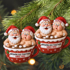 Growing Old Together Santa Claus In Hot Chocolate Cup