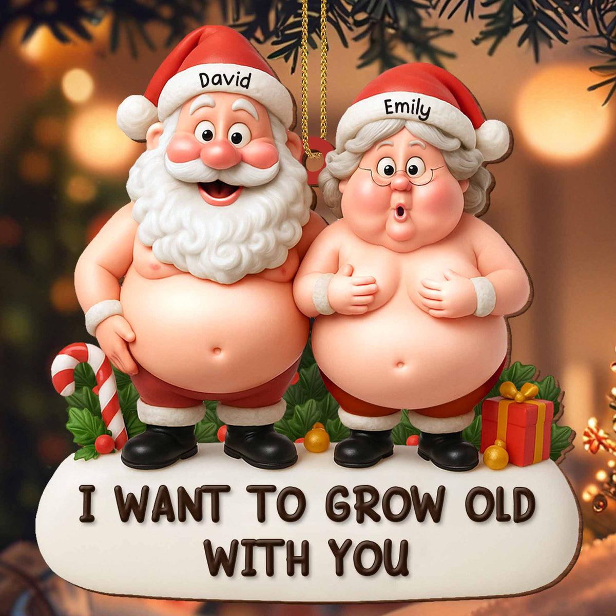 I Want To Grow Old With You Featuring Santa And Mrs. Claus