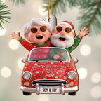 Growing Old Together, Elderly Couple And Holiday Car
