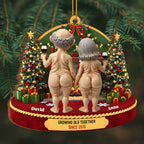 Growing Old Together, Christmas Trees And Wine Glasses