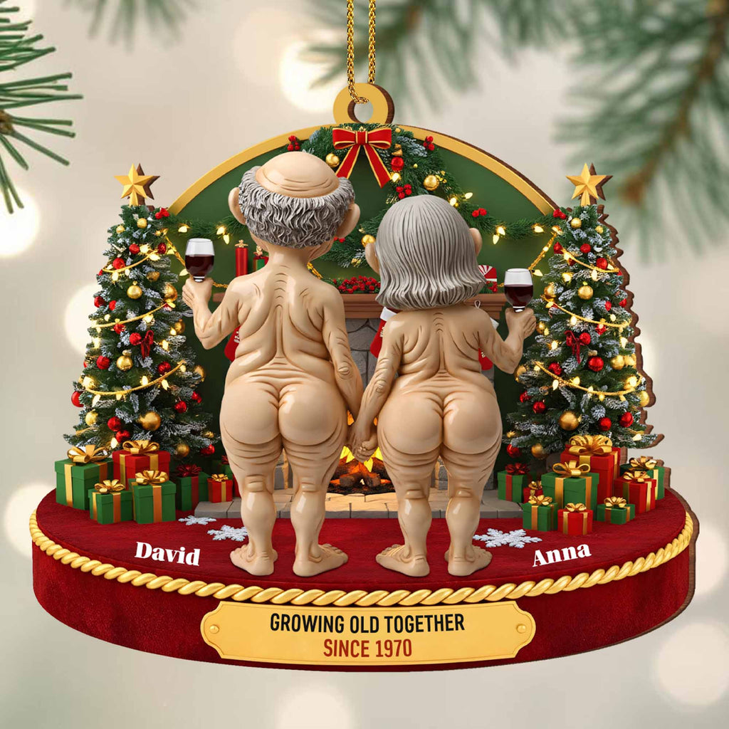 Growing Old Together, Christmas Trees And Wine Glasses
