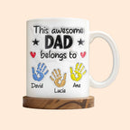 This Awesome Dad Belongs To, Hands, Heart and Star