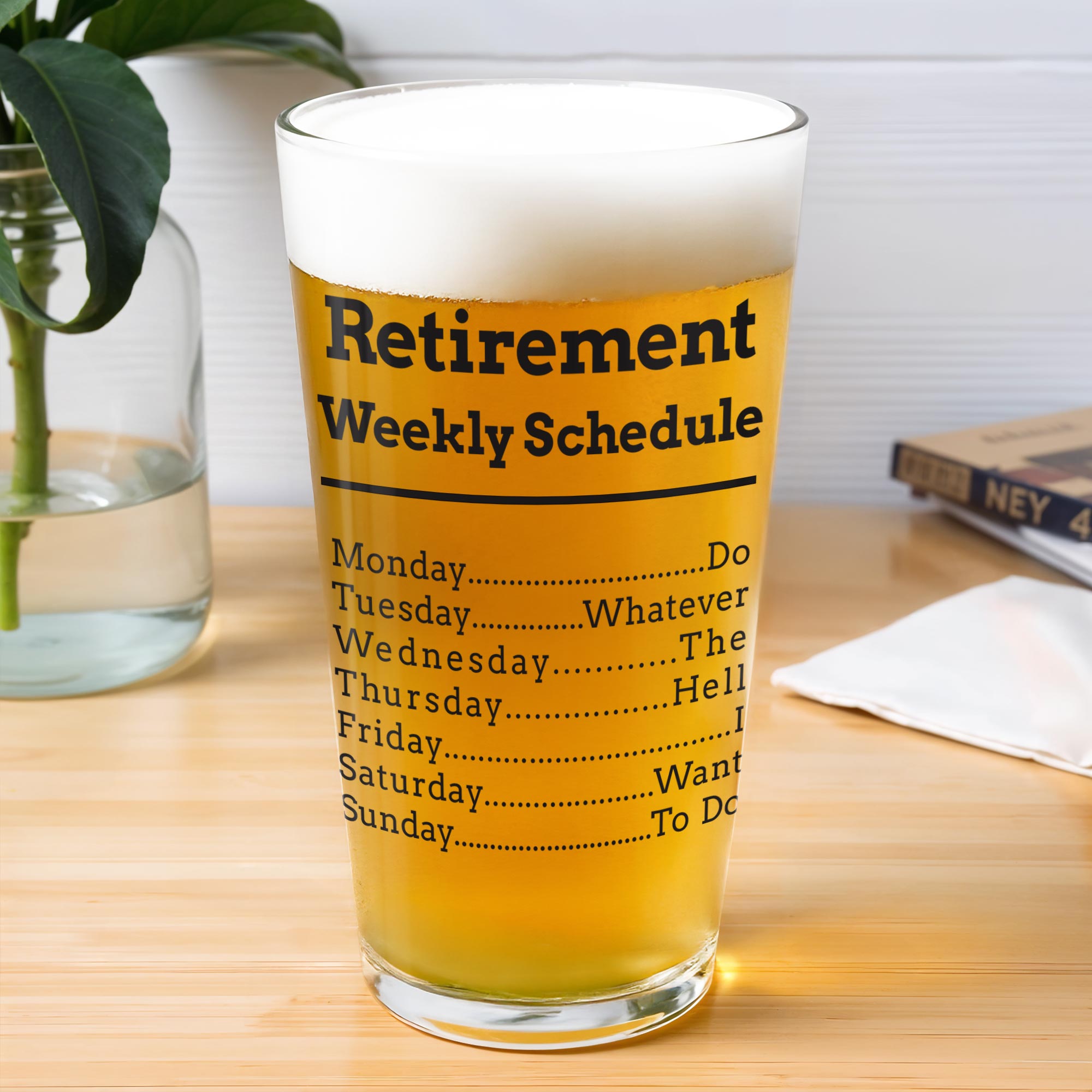 Retirement Weekly Schedule, Monday Do Tuesday Whatever