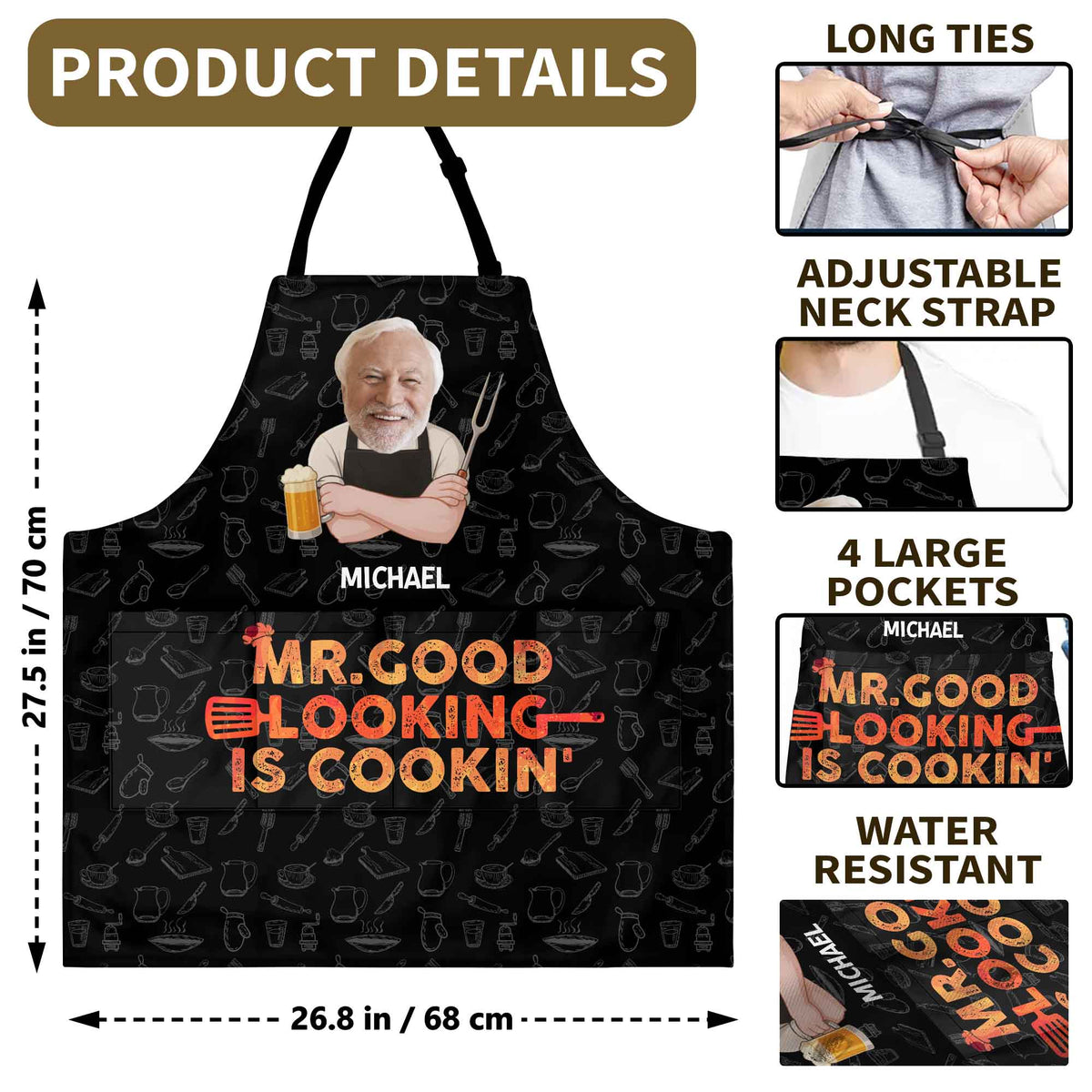 Mr Good Looking Is Cookin With Kitchen Utensils