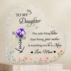 To My Daughter Love From Mom Featuring Flowers And Butterflies
