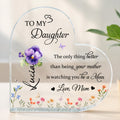 To My Daughter Love From Mom Featuring Flowers And Butterflies