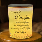 To My Daughter, Love From Mom, Butterfly And Flowers