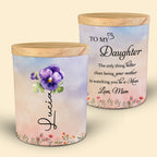 To My Daughter, Love From Mom, Butterfly And Flowers