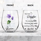 To My Daughter Watching You Be A Mom Heart Flower Design
