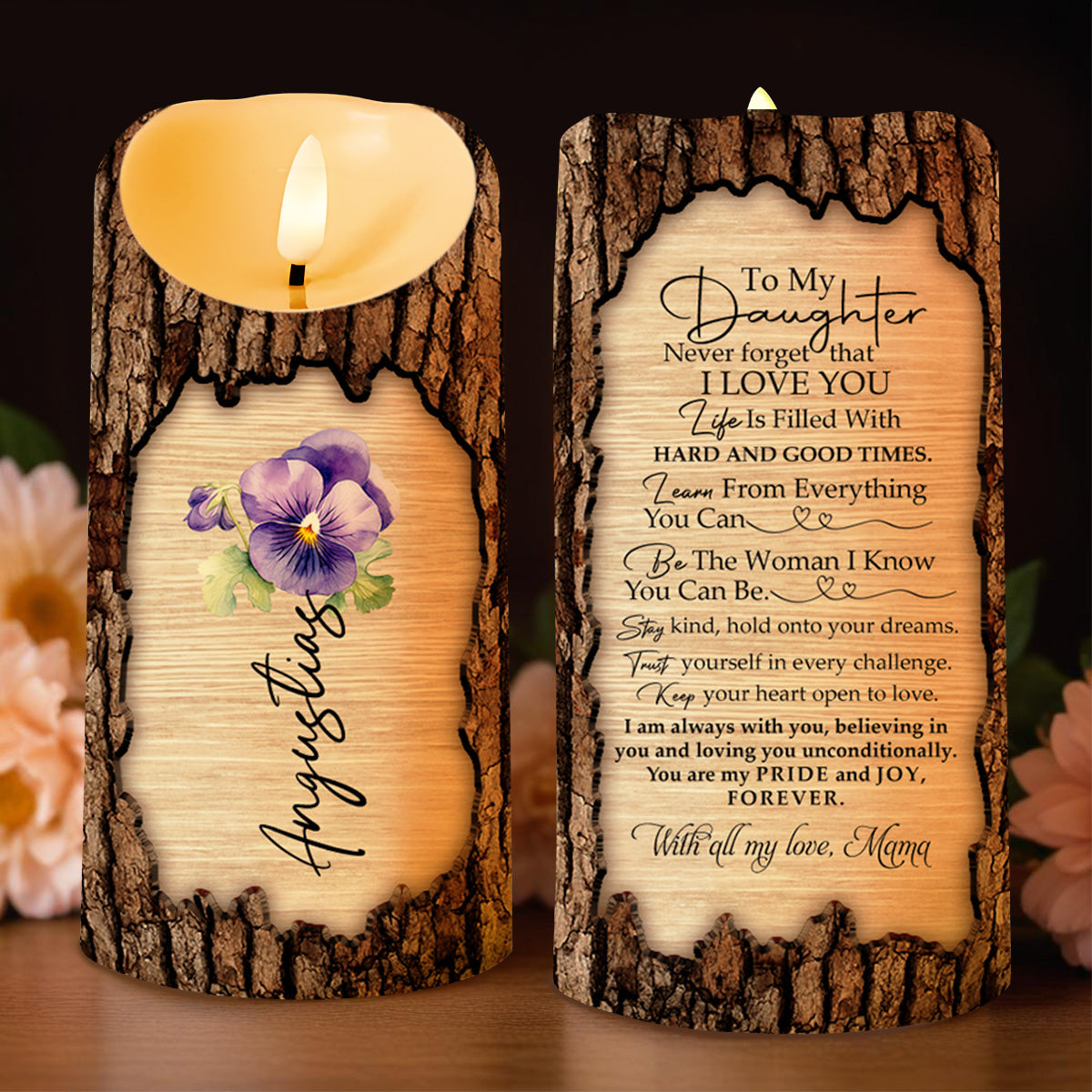 To My Daughter Pride And Joy Forever With Flowers