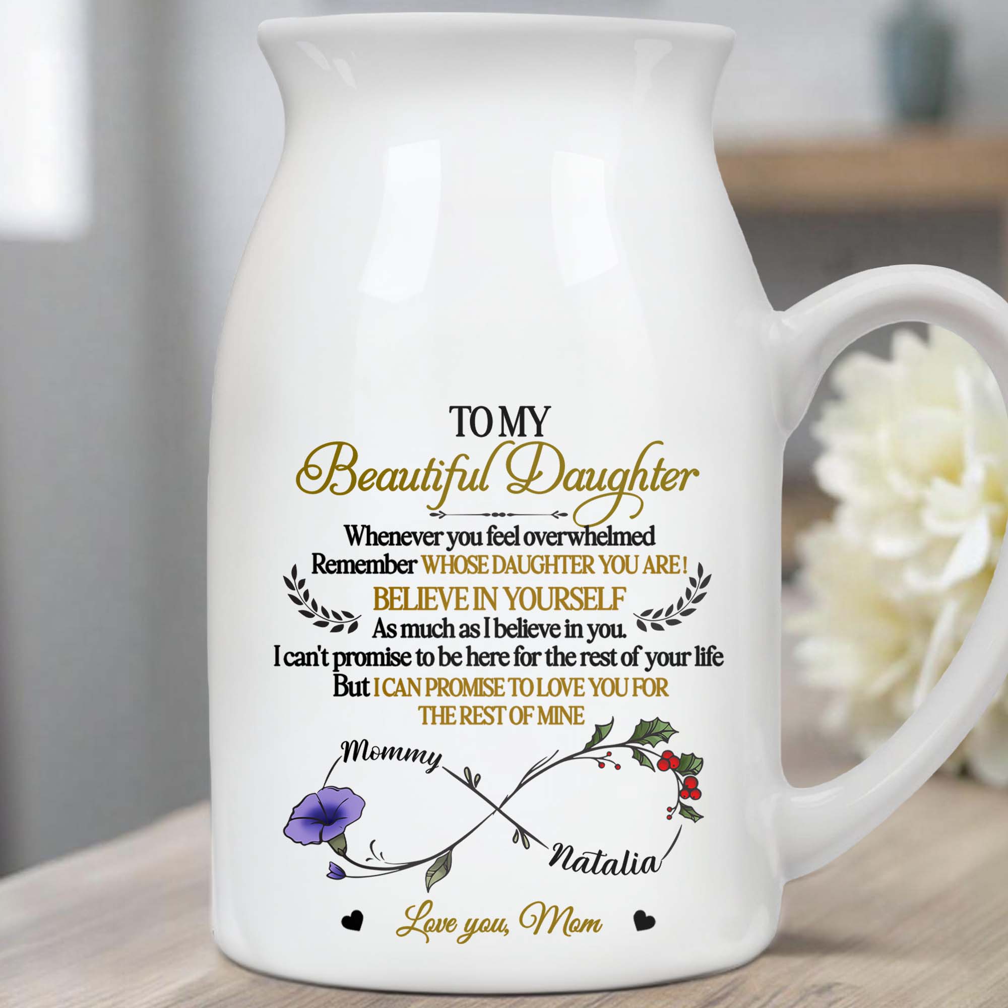 To My Beautiful Daughter, Whenever You Feel Overwhelmed, Flowers and Branches