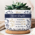 To My Daughter, The Only Thing Better Than Being Your Mother, Flowers and Deer - Personalized Ceramic Plant Pot - DAU156_CEP