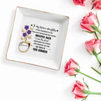 To My Brave Daughter, Flowers And Butterflies Design