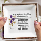 To My Brave Daughter, Flowers And Butterflies Design