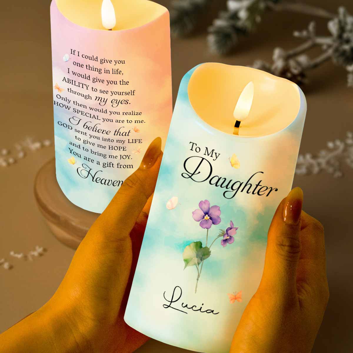 To My Daughter, You Are A Gift From Heaven, Flowers
