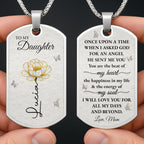 To My Daughter, Rose And Butterflies Love Message