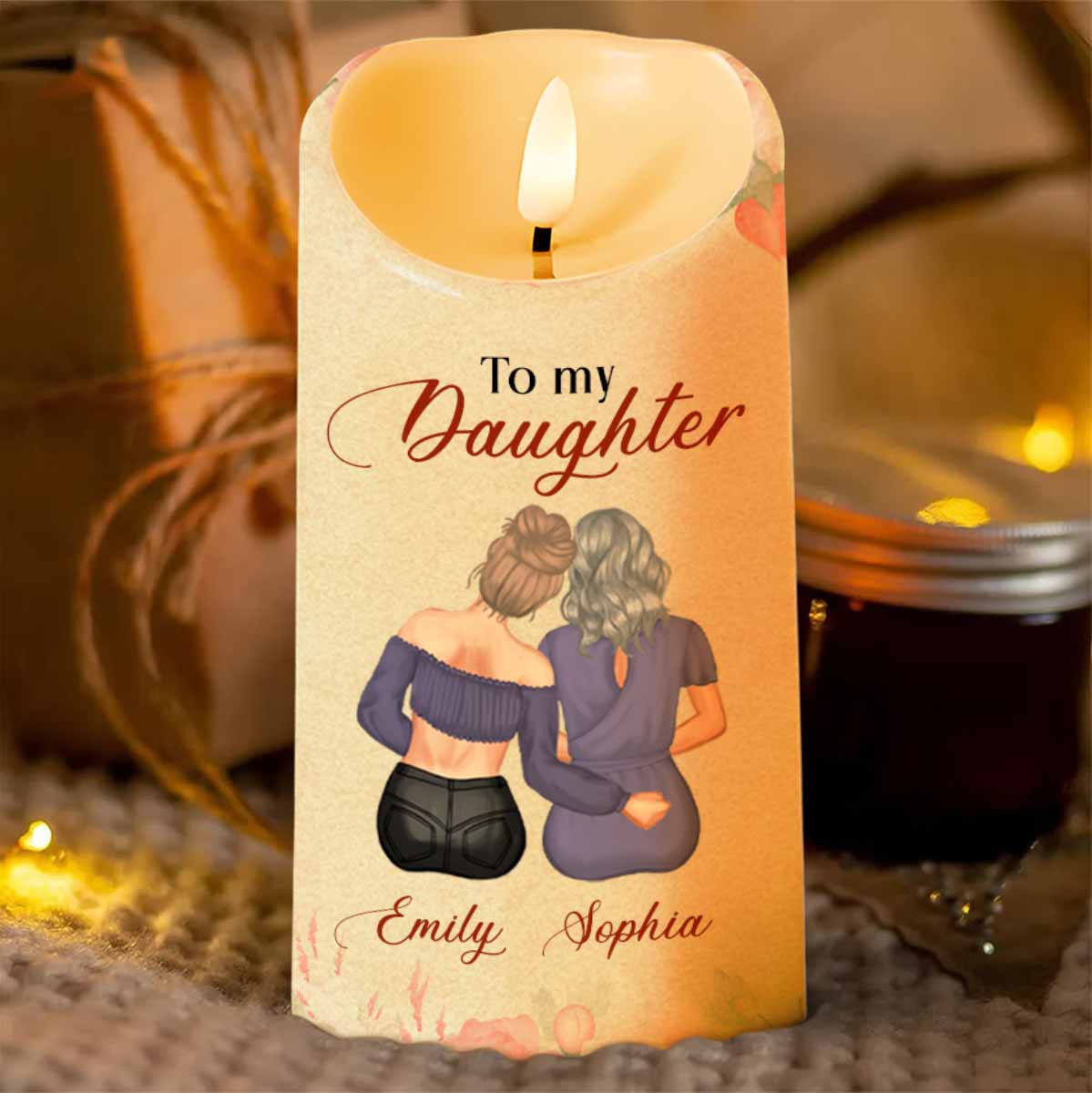 To My Daughter, Love Mom, Flowers