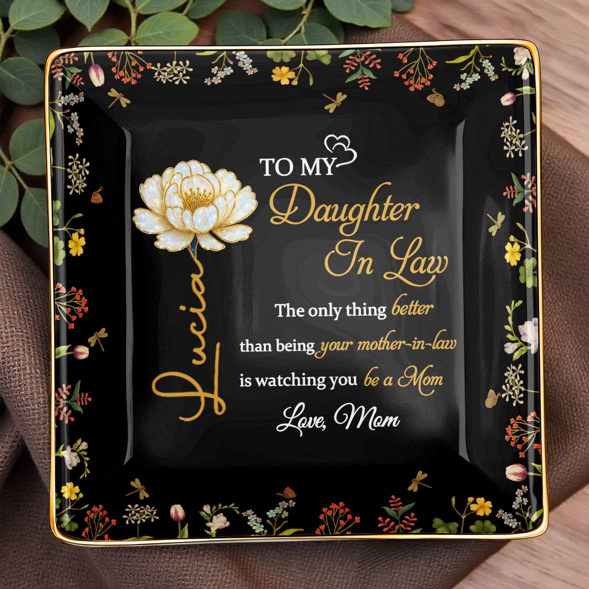 To My Daughter In Law, Love From Mom, Floral Design