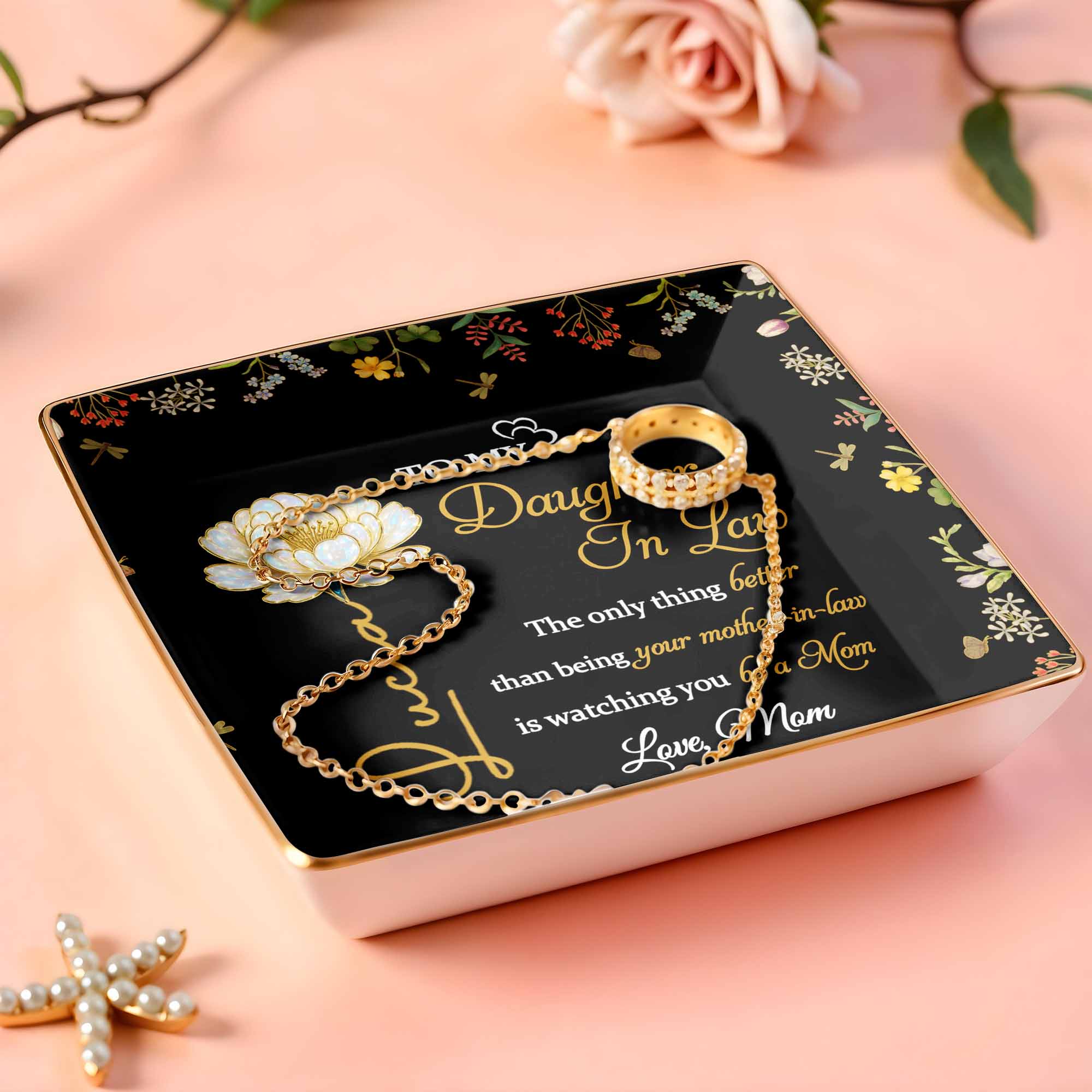 To My Daughter In Law, Love From Mom, Floral Design