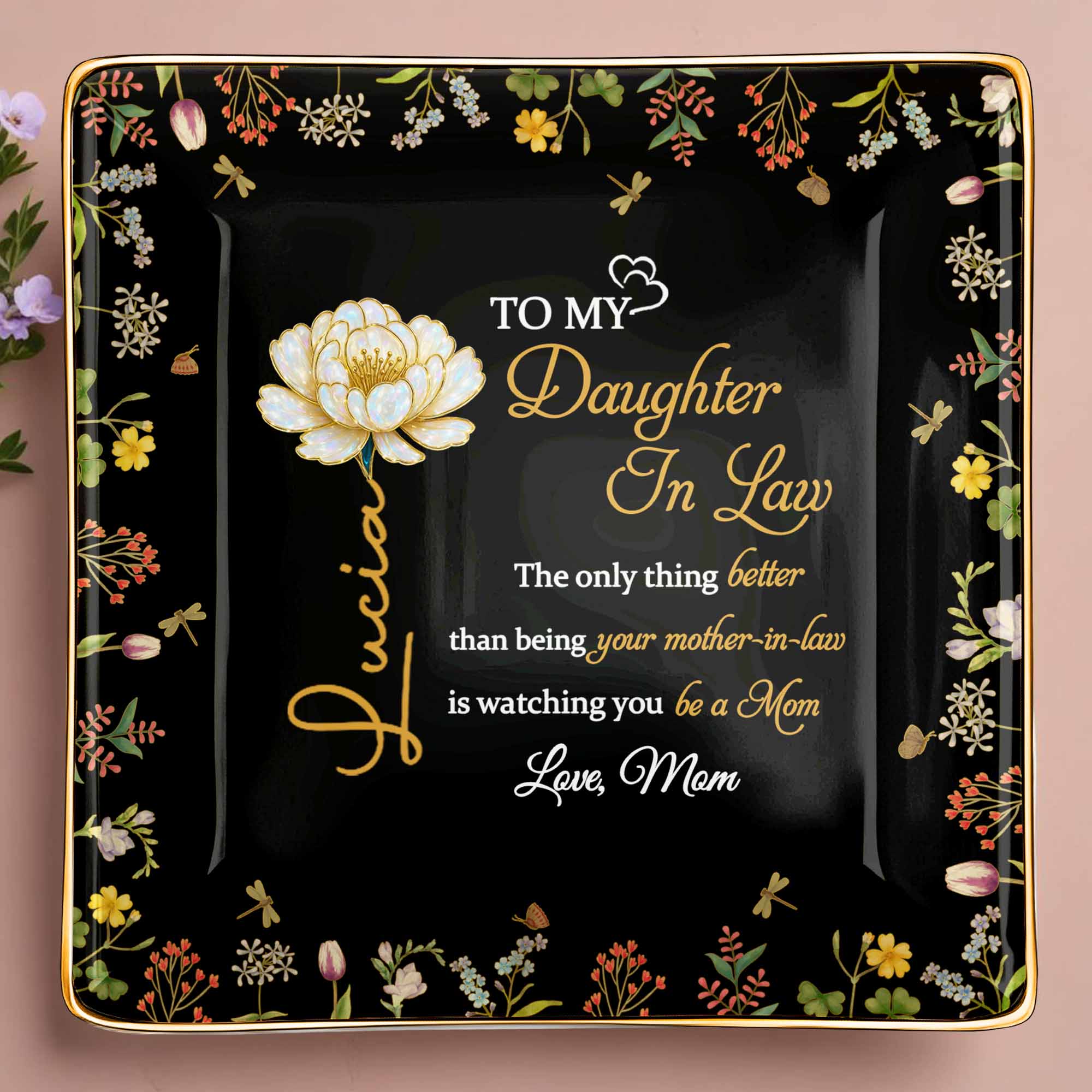 To My Daughter In Law, Love From Mom, Floral Design