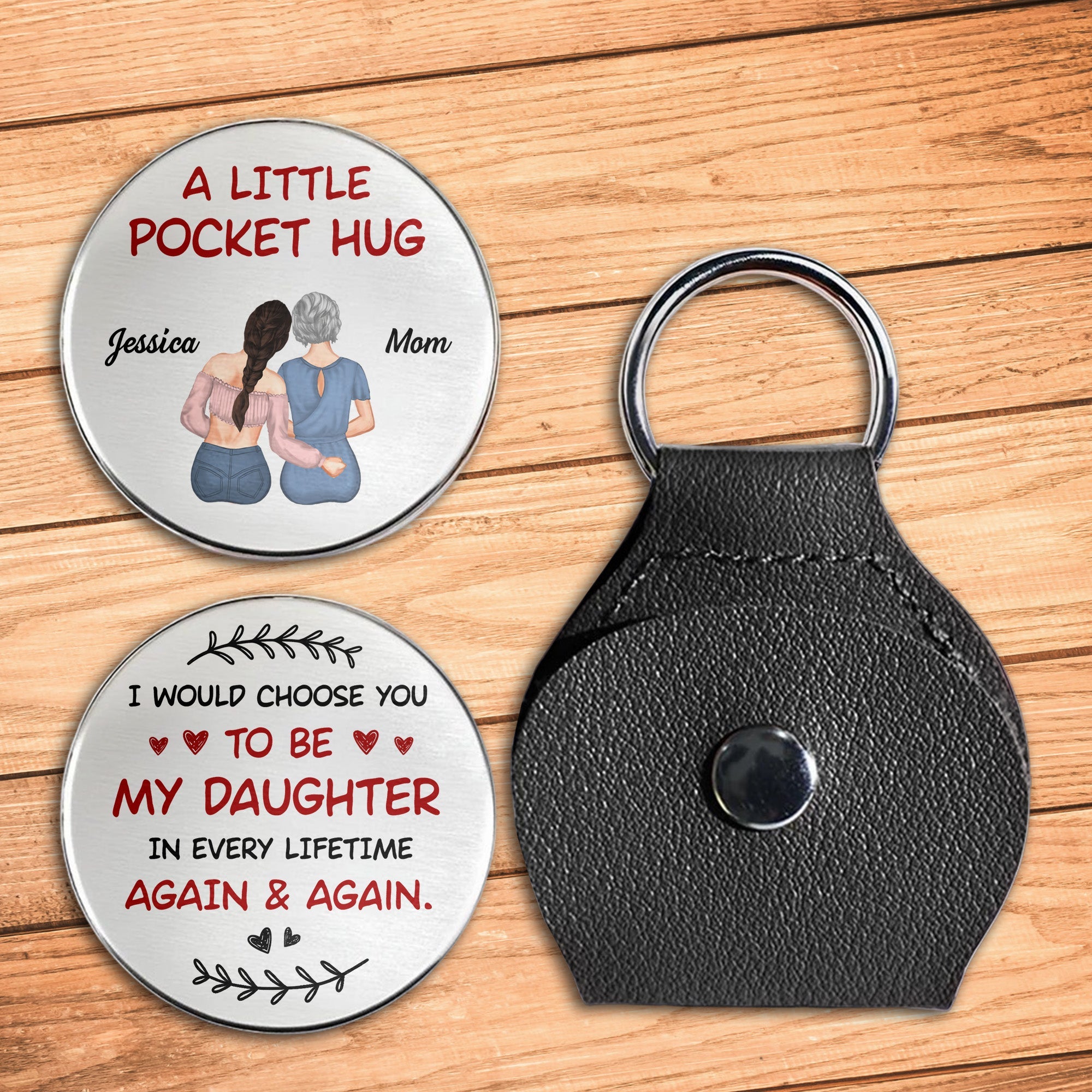 A Little Pocket Hug, Choose You Every Lifetime, Heart and Laurel Design