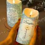 To My Daughter, Angel Sent, Flower And Leaves Design