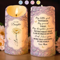 To My Daughter, Proud Of You, Flowers And Butterfly Design