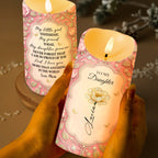 To My Daughter, Proud Of You, Flowers And Butterfly Design
