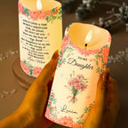 To My Daughter With Beautiful Floral Design