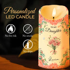 To My Daughter With Beautiful Floral Design
