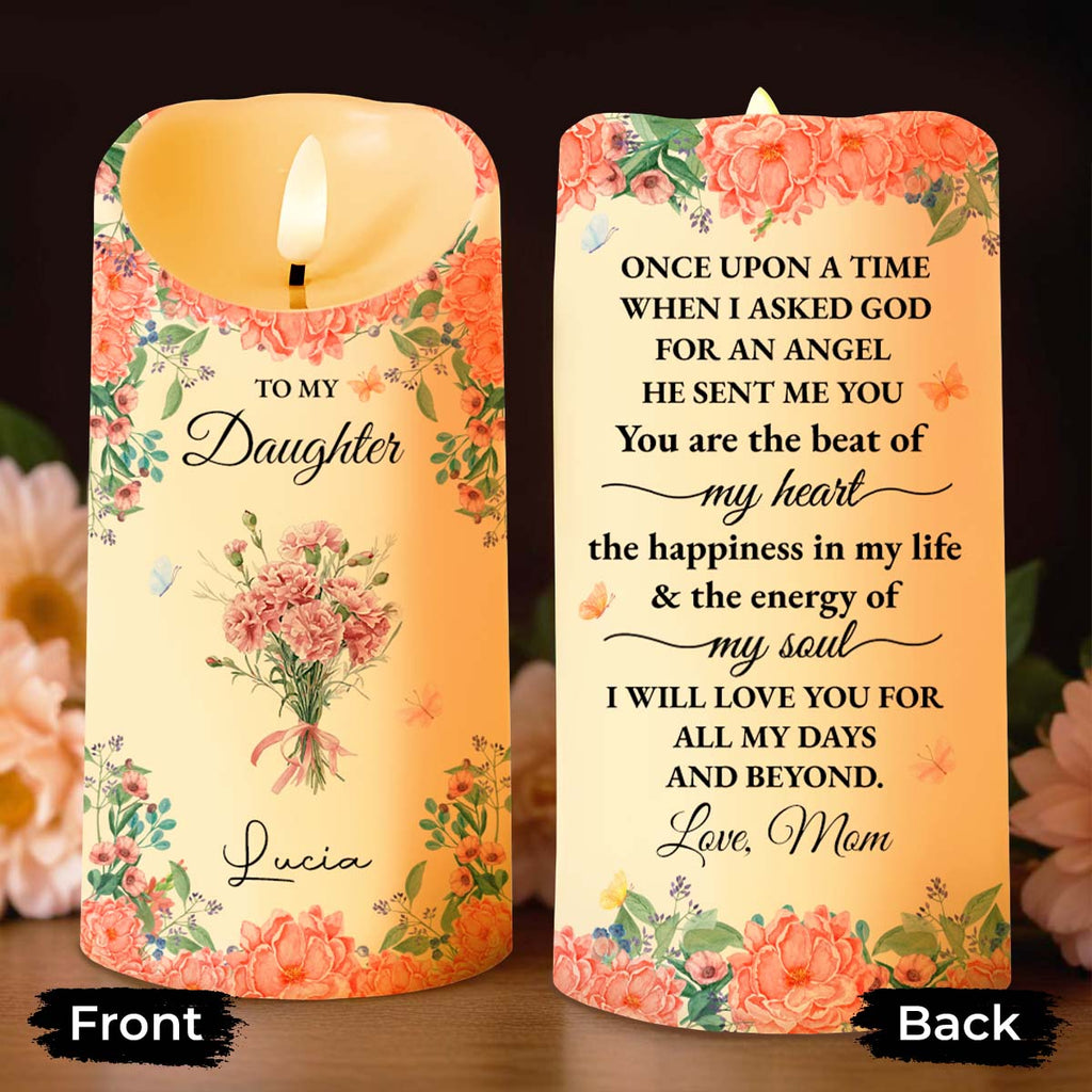 To My Daughter With Beautiful Floral Design