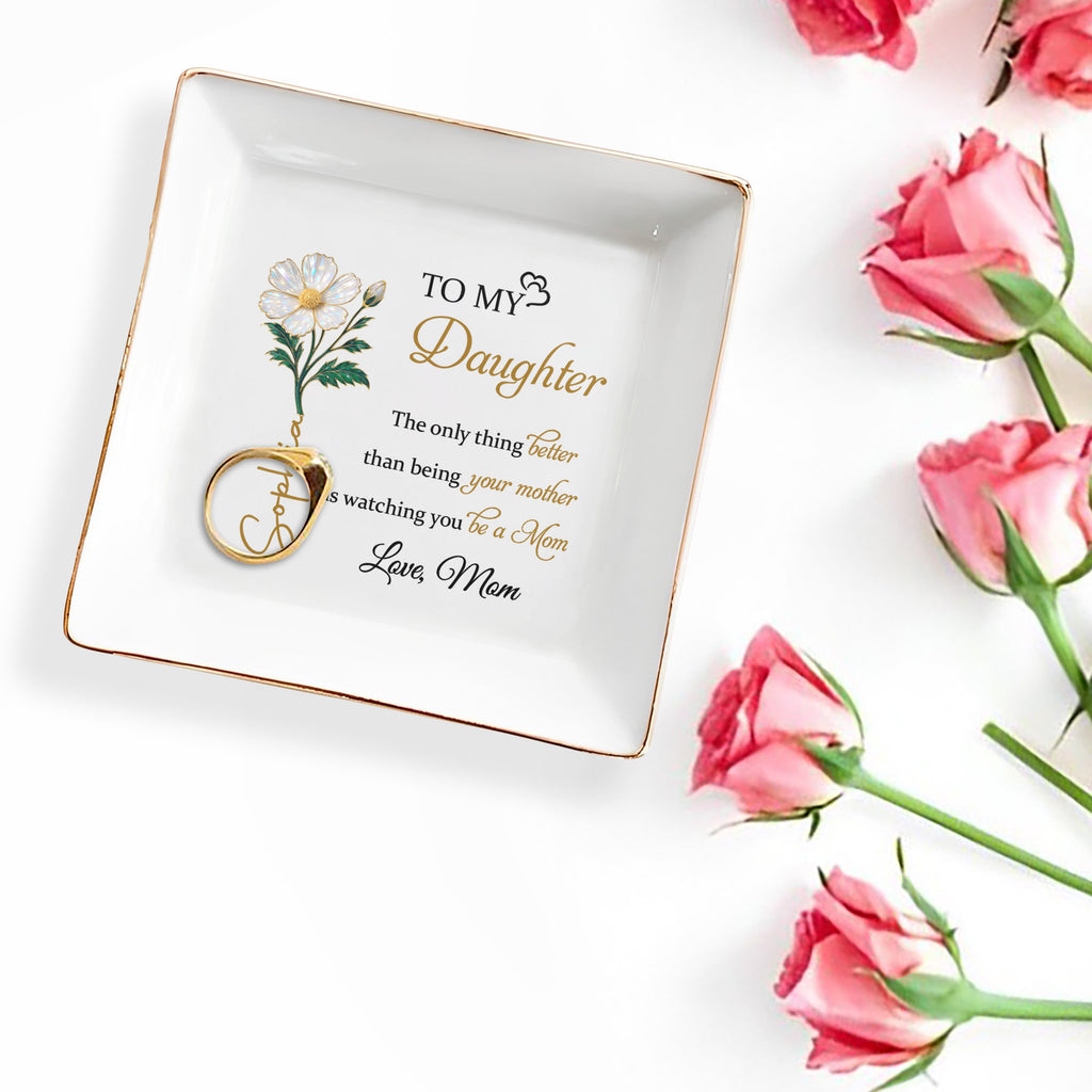 To My Daughter, Beautiful Floral Mother To Daughter Keepsake
