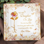 To My Daughter In Law, Flowers and Butterfly Design