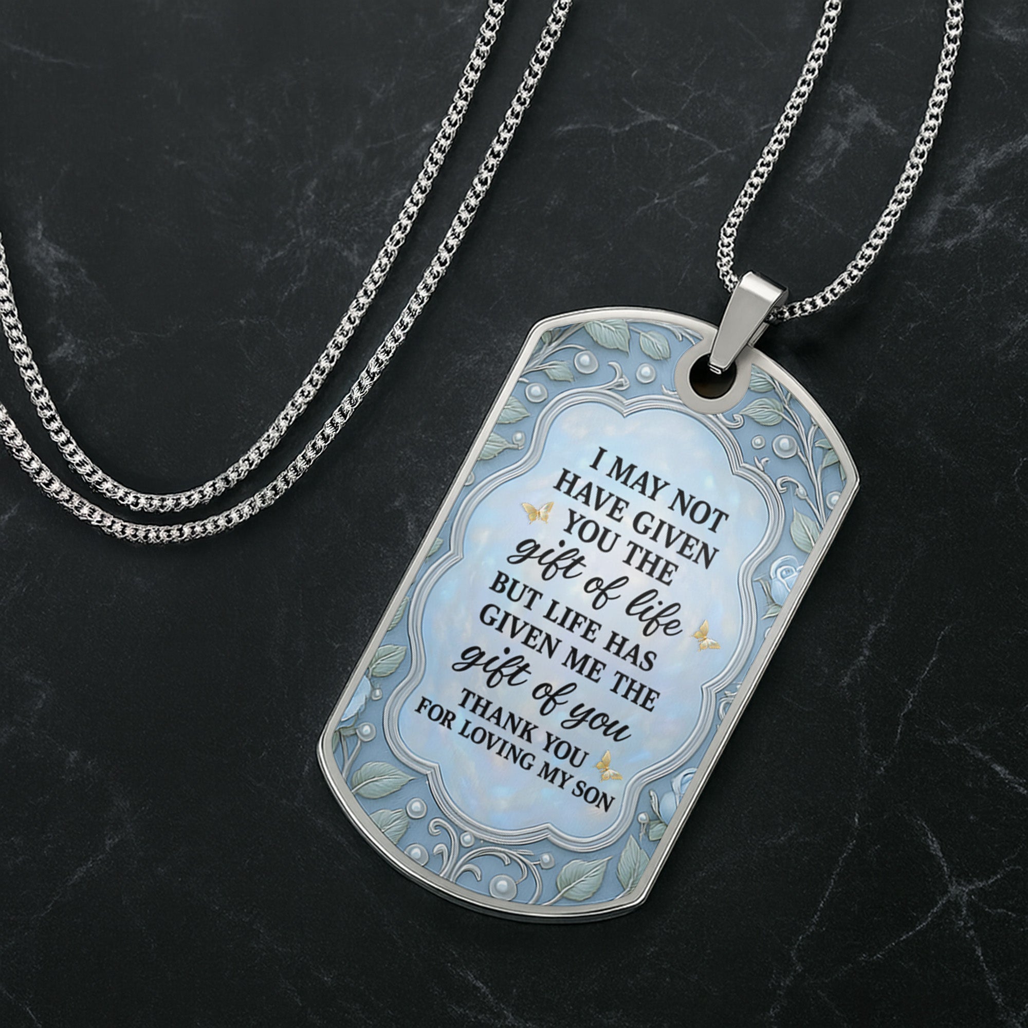 To My Daughter-In-Law, Thank You For Loving My Son, Flowers Necklace