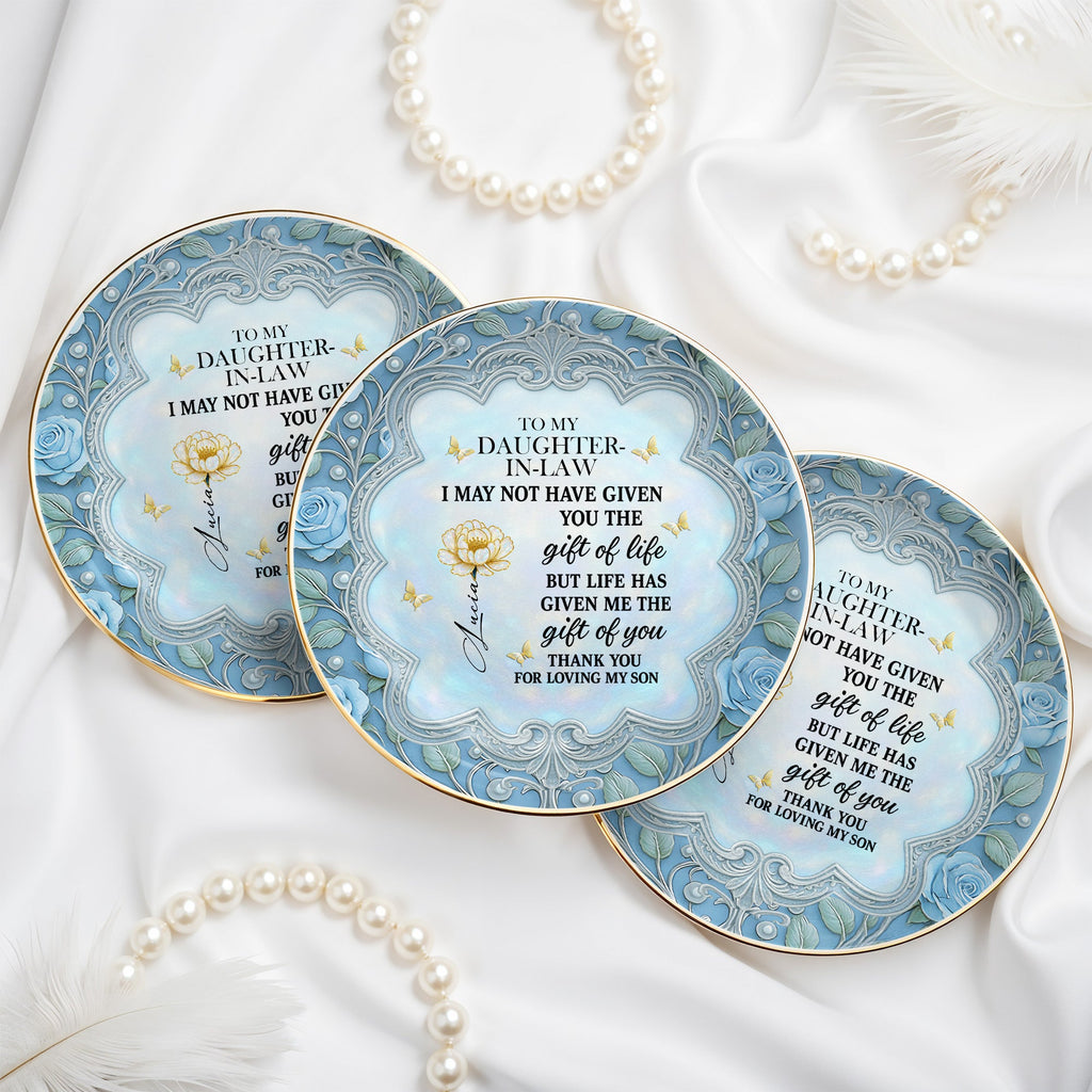 To My Daughter-In-Law, Thank You For Loving My Son Roses and Butterfly Design