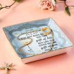 To My Daughter-In-Law, Flowers And Butterflies Beautiful Ceramic Dish