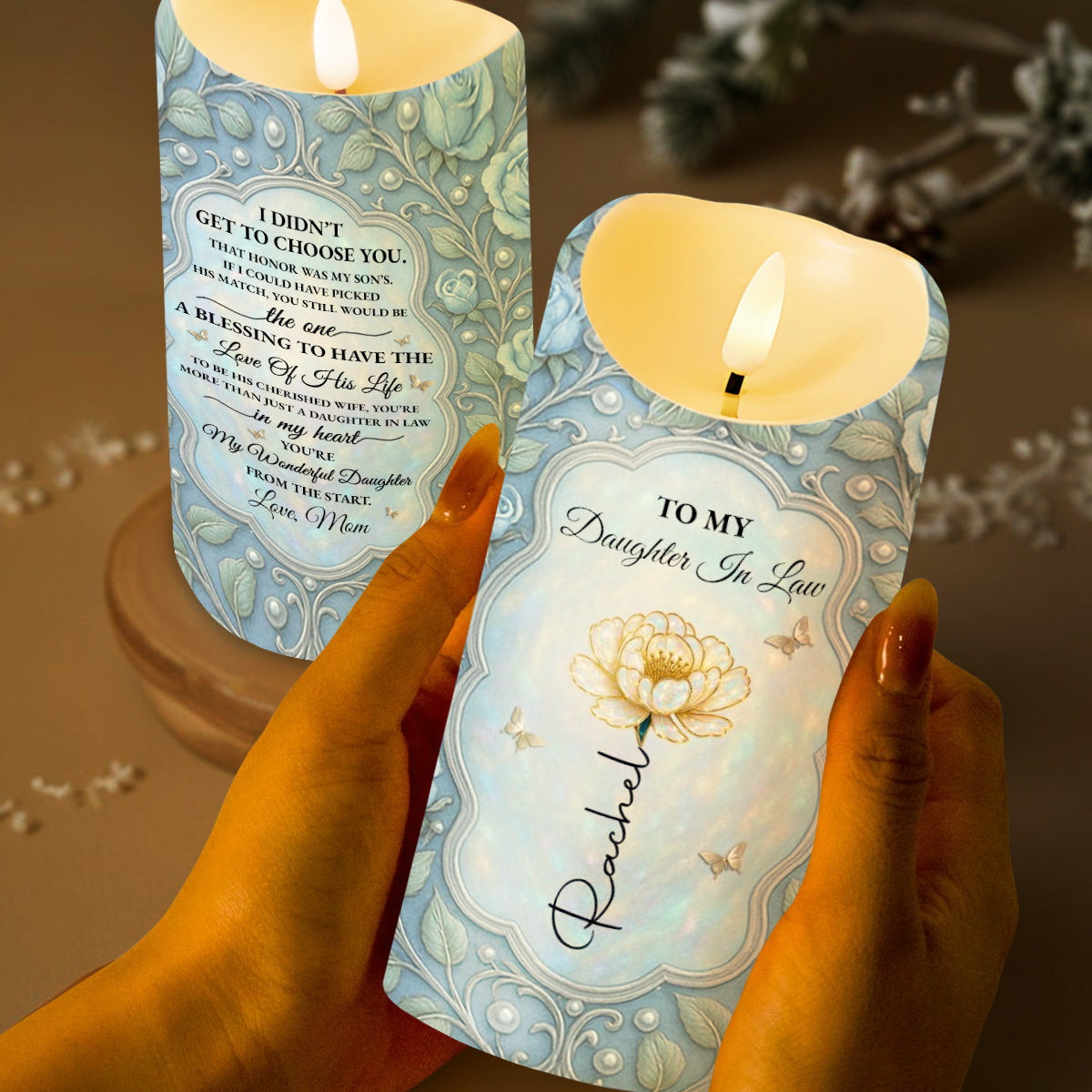 To My Daughter In Law, Blessing, Flowers And Butterfly