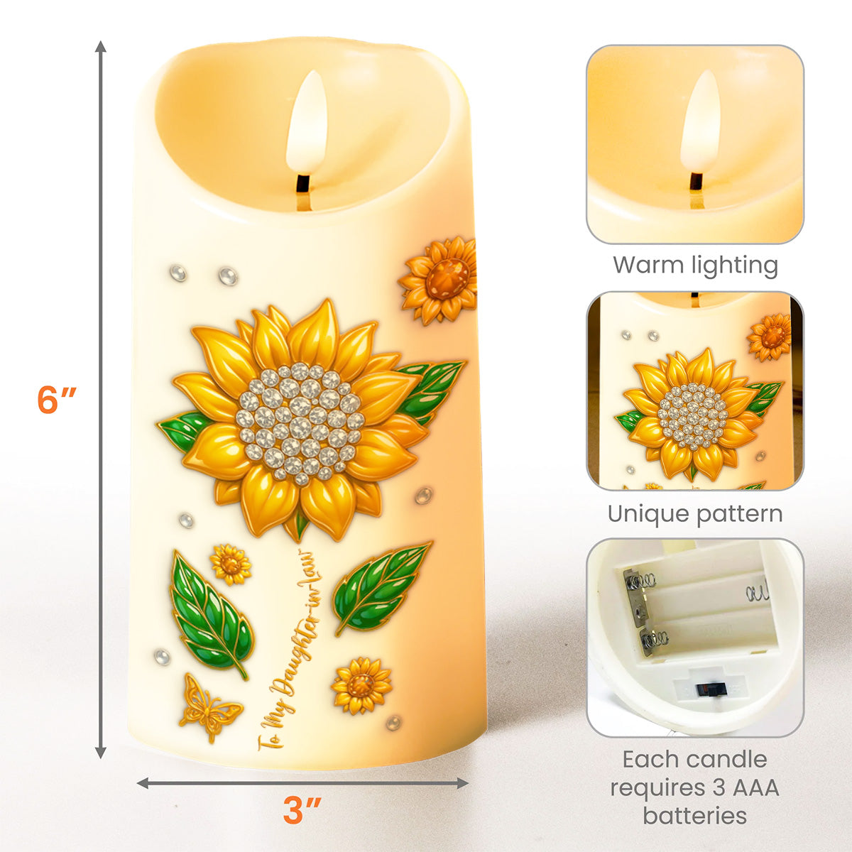 To My Daughter-In-Law, Sunflower And Butterfly Design