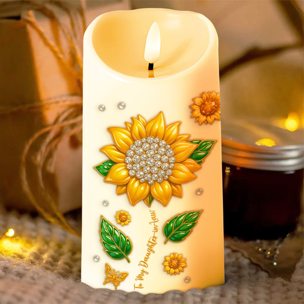 To My Daughter-In-Law, Sunflower And Butterfly Design