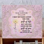 To My Daughter-In-Law, Roses And Butterfly Design