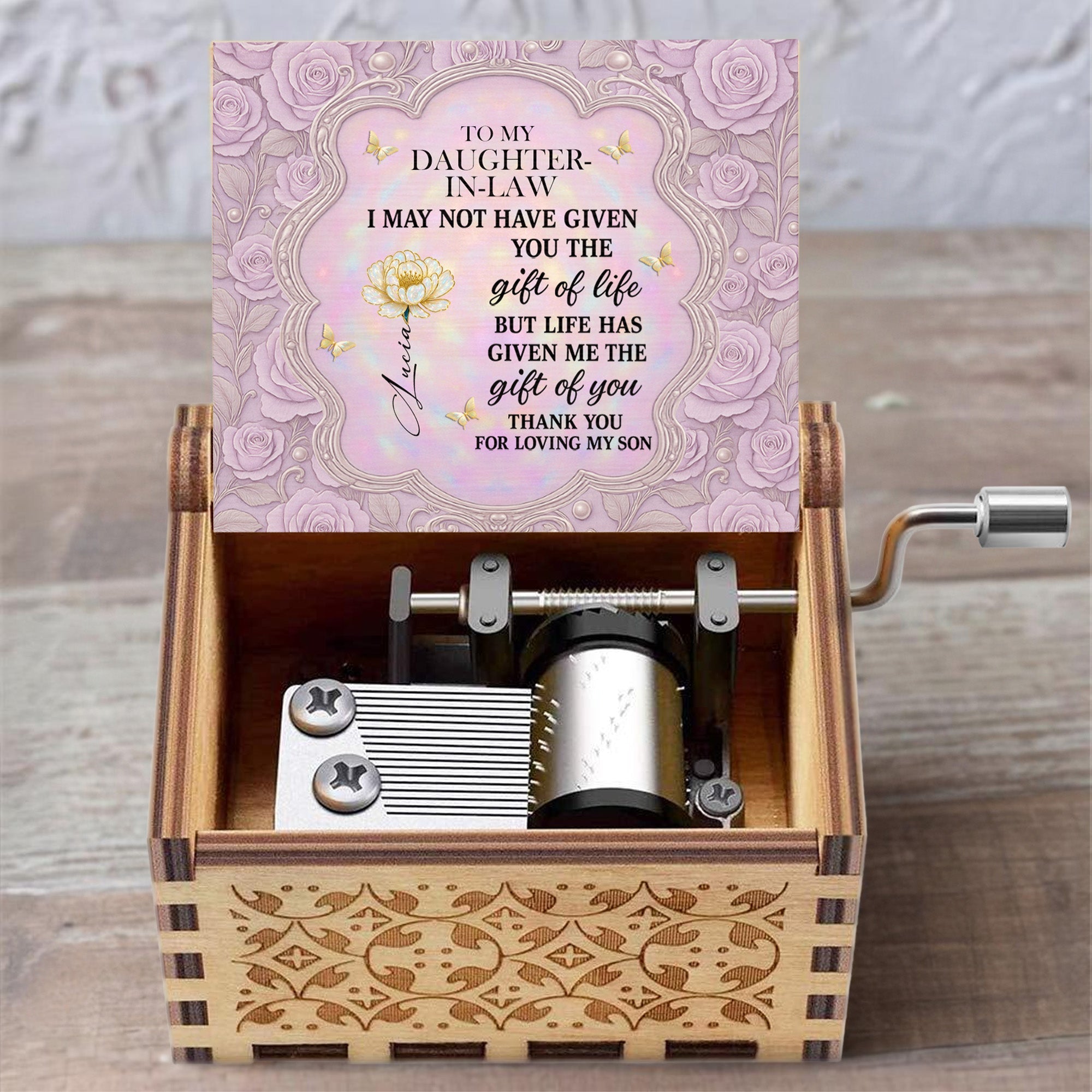 To My Daughter-In-Law, Roses And Butterfly Design