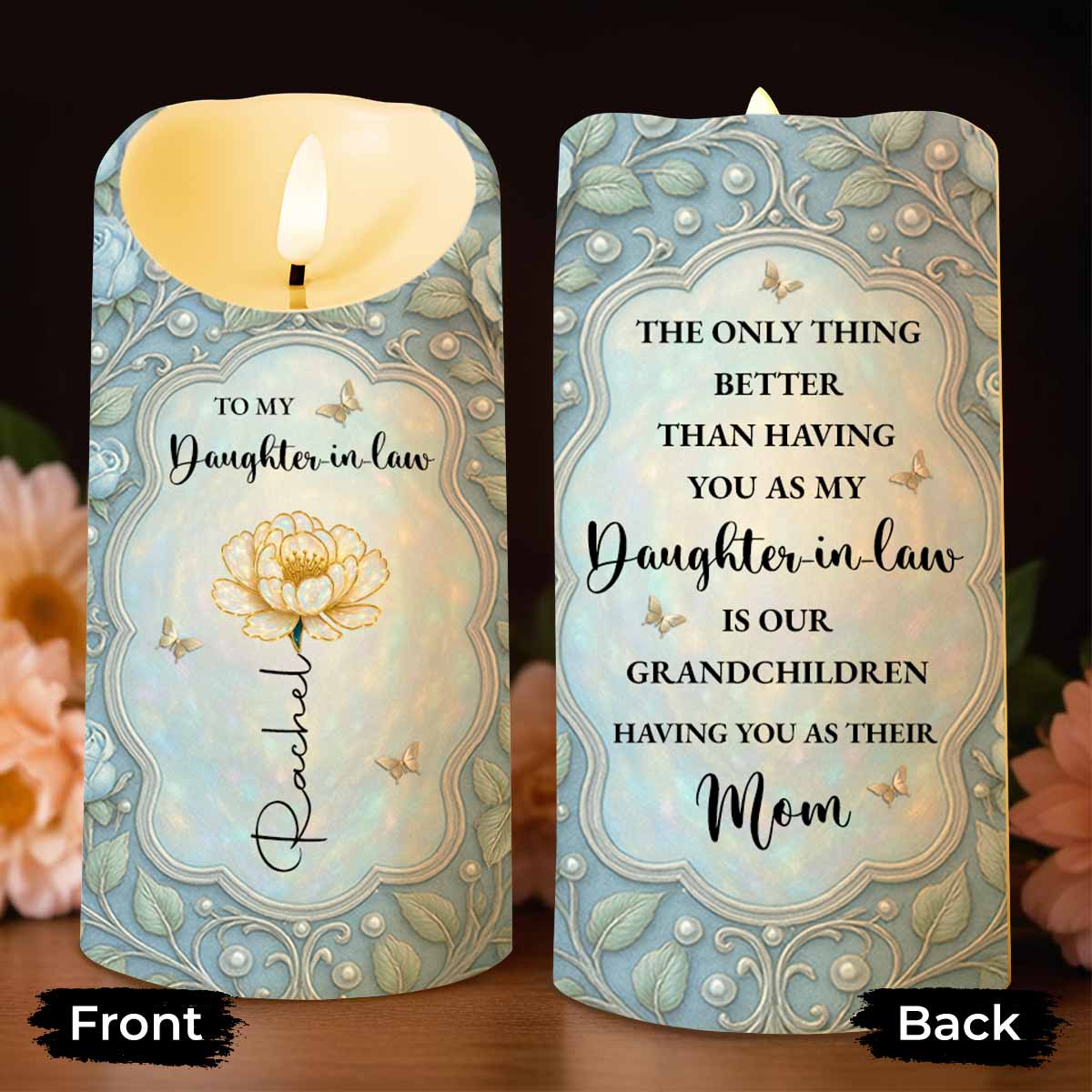To My Daughter-In-Law, Flowers And Butterflies