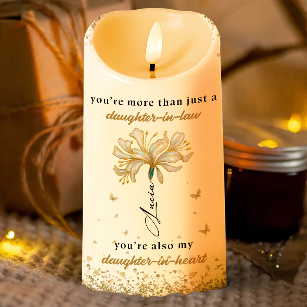 To My Daughter-In-Law, The Gift Of You, Flowers
