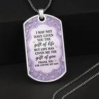 To My Daughter-In-Law, Flowers And Butterflies Necklace