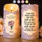 To My Daughter-In-Law, Gift Of Life, Flowers And Butterflies