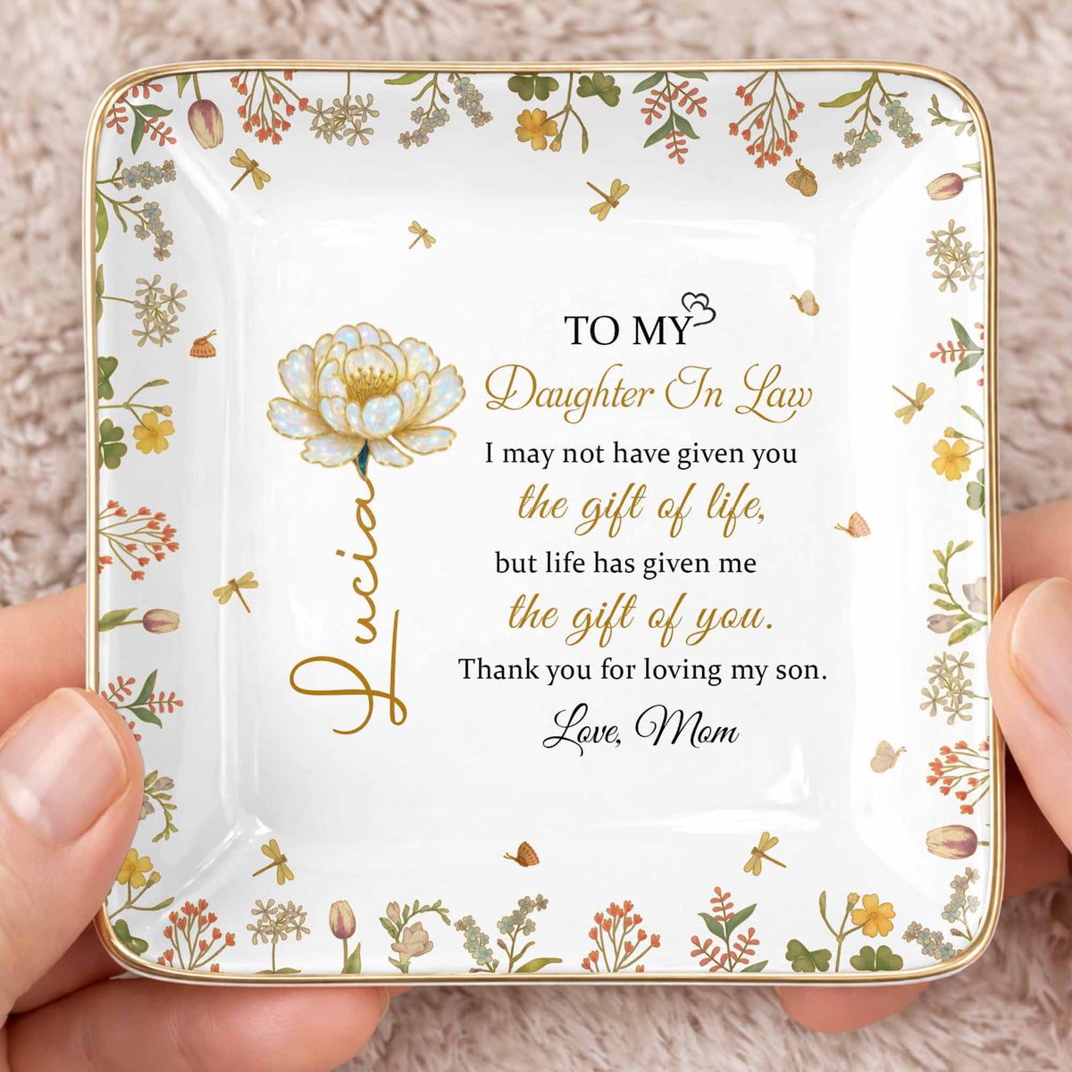 To My Daughter In Law, Flowers and Love